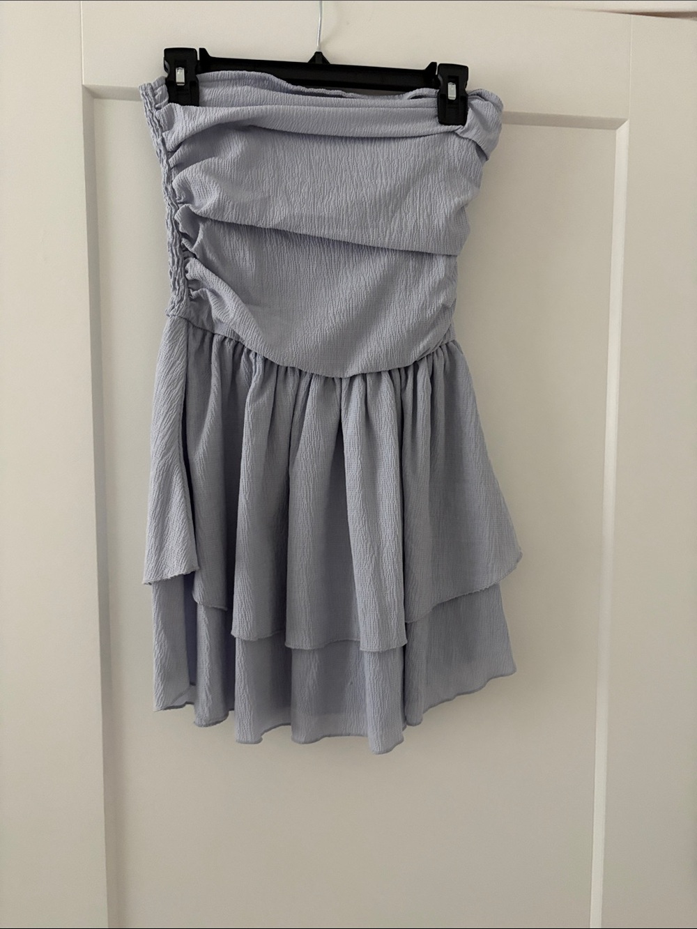 CIDER blue ruffle mini dress size M